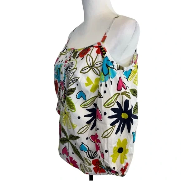 Trina Turk Multicolor Peek a Boo Shoulder Top Size S - Picture 4 of 7
